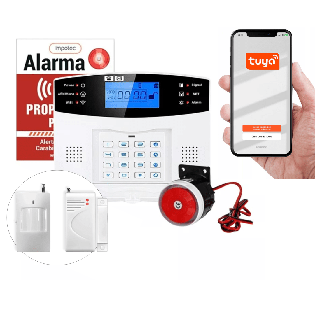 Alarma Wifi 4G 2 Sensores / Impotec