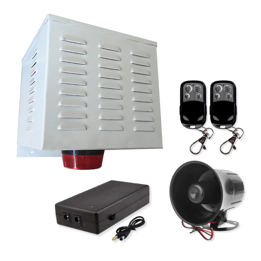 Alarma Comunitaria 20 Watts + UPS Respaldo + 2 Controles
