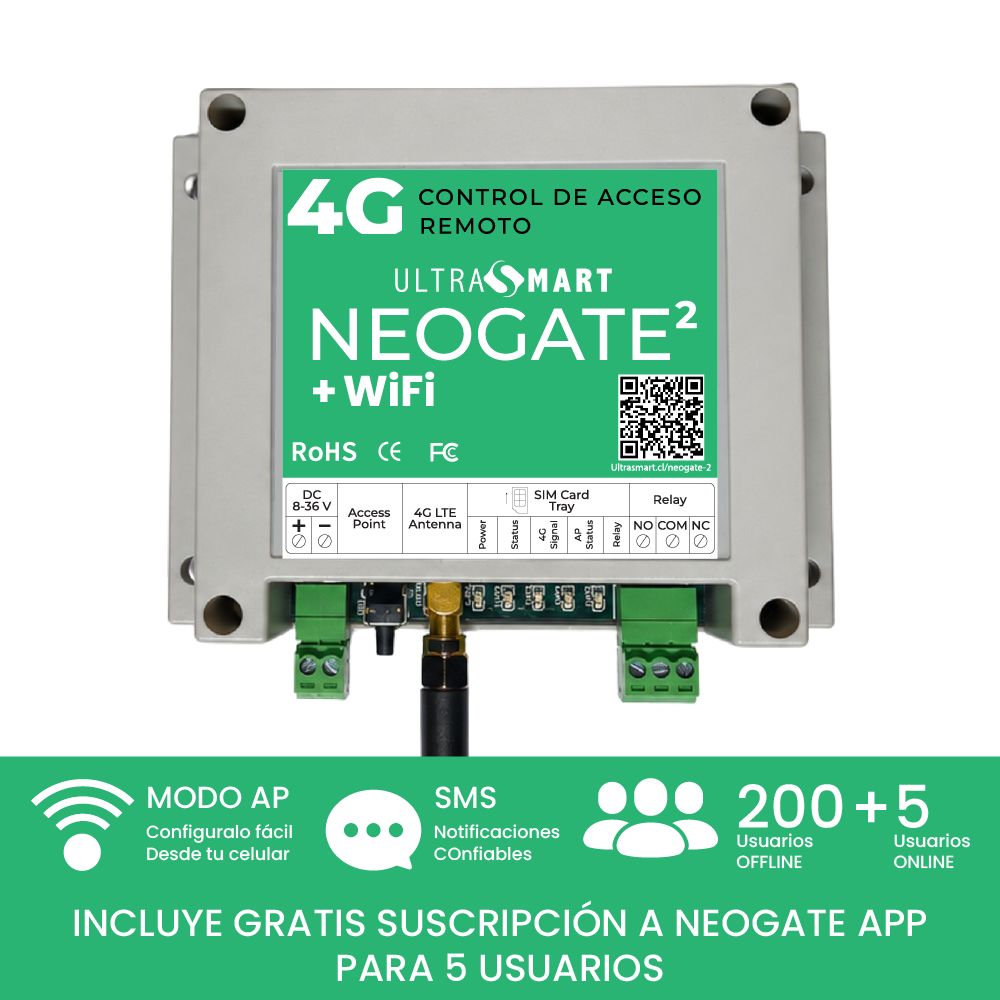 NeoGate 2 WiFi RTU 4G con app