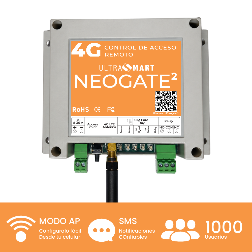 NeoGate 2 RTU 4G 1000 usuarios